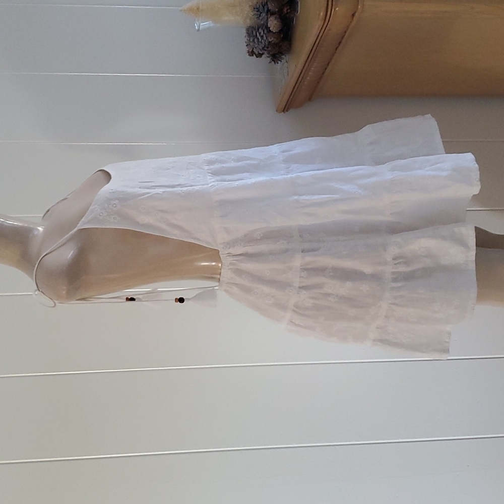 C&C California Summer Sun Dress White Size Large